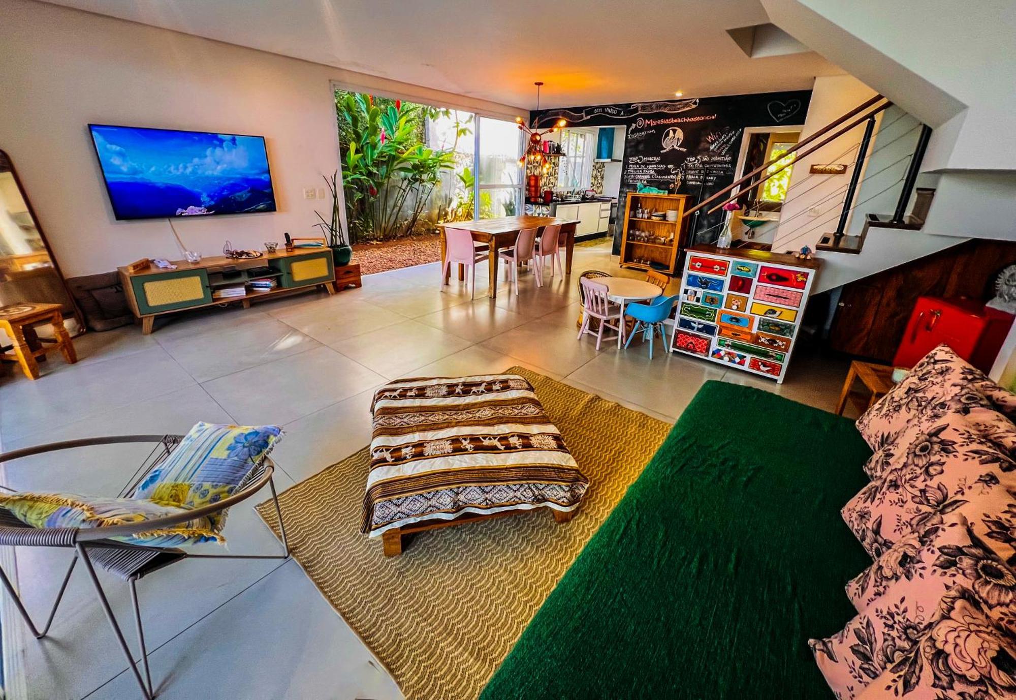 C7, Casa Vibrante, Pe Na Areia De Maresias Villa Sao Sebastiao  Bagian luar foto